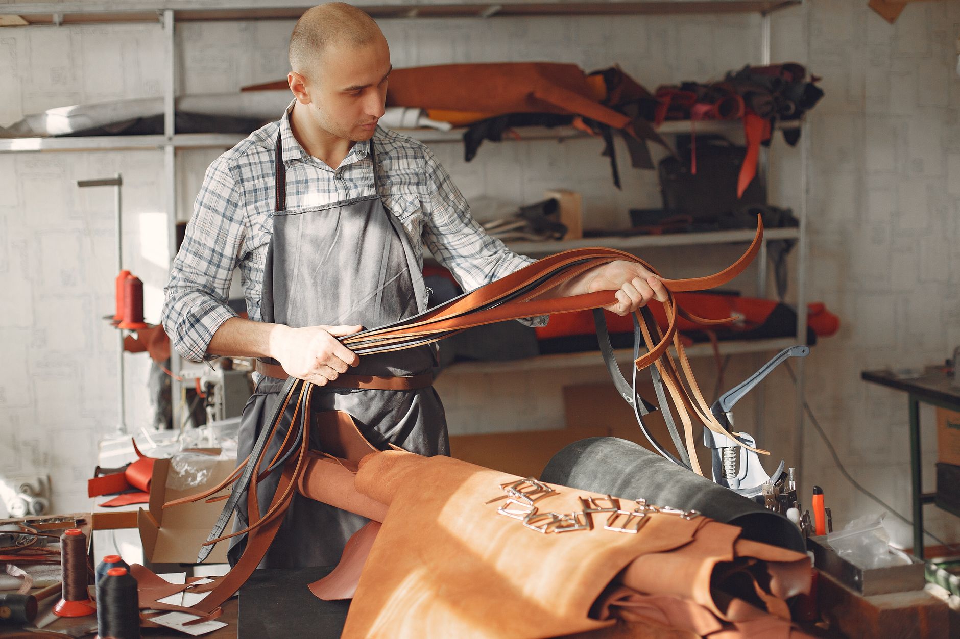 Atelier de maroquinerie
