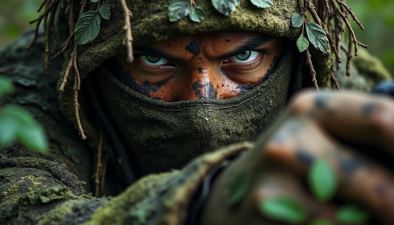 Camouflage du visage et des mains : ce qui trahit un chasseur