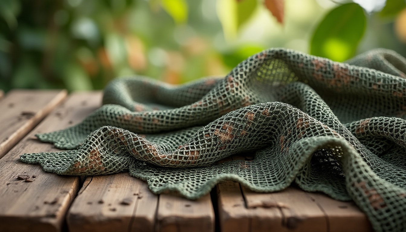 Filet de camouflage : choisir la trame et la teinte