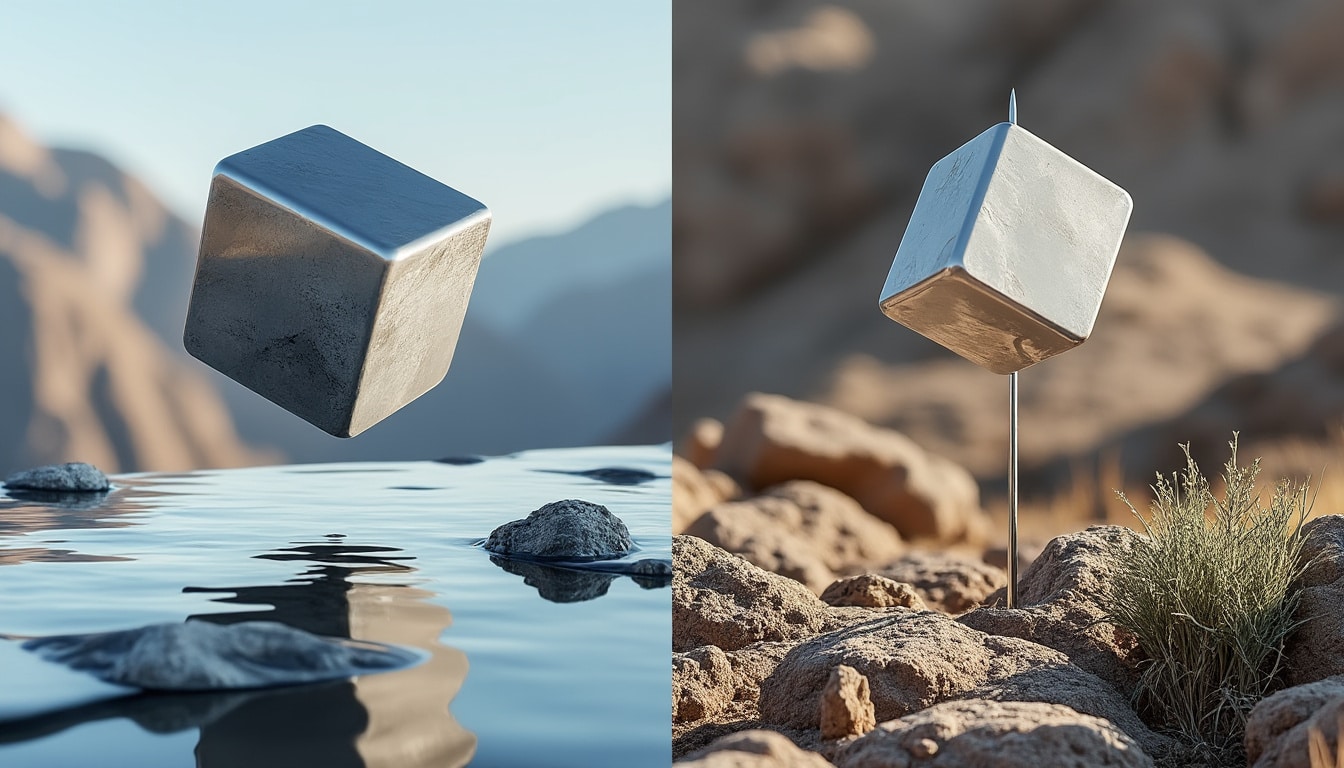 Formes flottantes ou sur piquet : selon le terrain